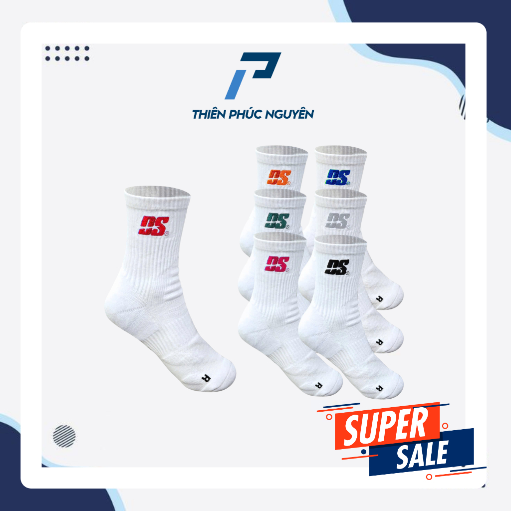 Tournament 2 - Tất Vớ Thể Thao Nam Nữ Cổ Cao Cotton DS Sport