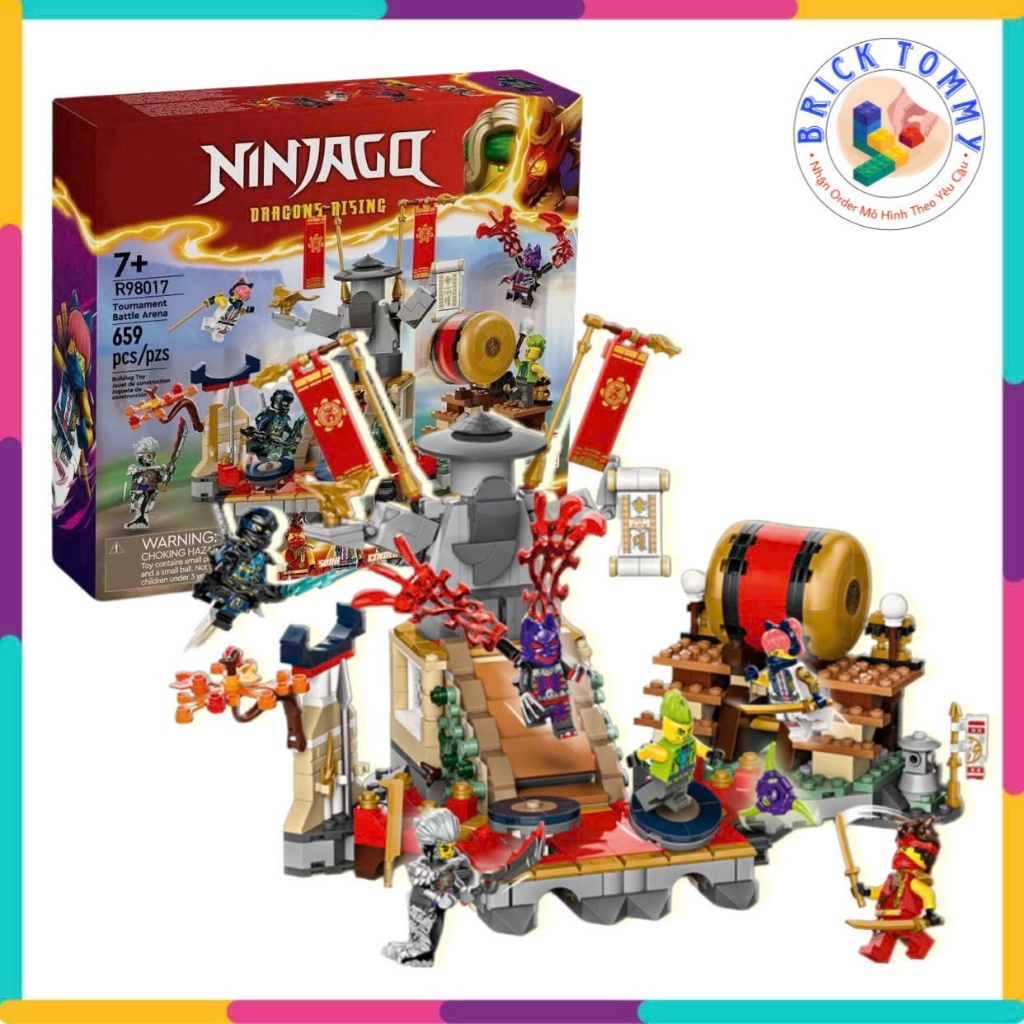 Đồ chơi lắp ráp Ninjago Tourament Battle Arena Dragon Rising 2 R98013 | 659 chi tiết