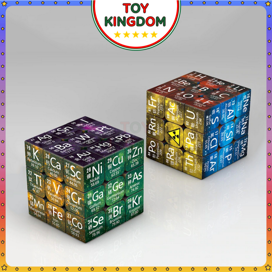 Rubik Hoá Học Toán Học Rubic 3x3 Bảng Tuần Hoàn Nguyên Tố Periodic Cube Biến Thể Đồ Chơi Trí Tuệ