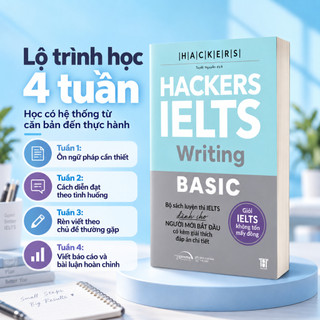 Sách Hackers IELTS Basic Writing: Vững Nền Tảng Bứt Phá 7.0 IELTS (Alpha Books)