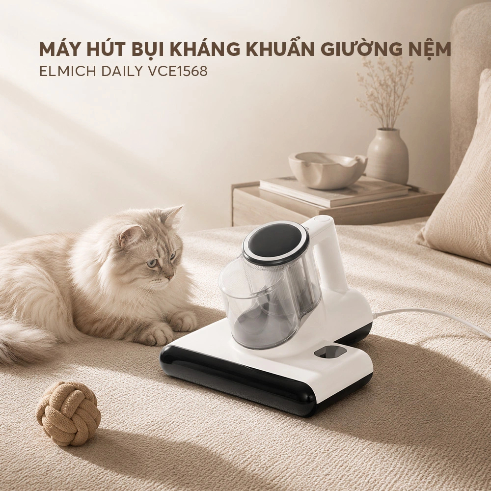 Máy hút bụi kháng khuẩn giường nệm Elmich Daily