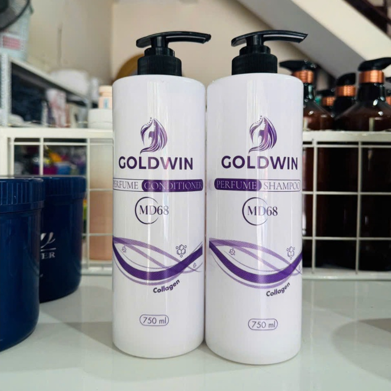Dầu gội xả Goldwin MD68 750ml hương nước hoa