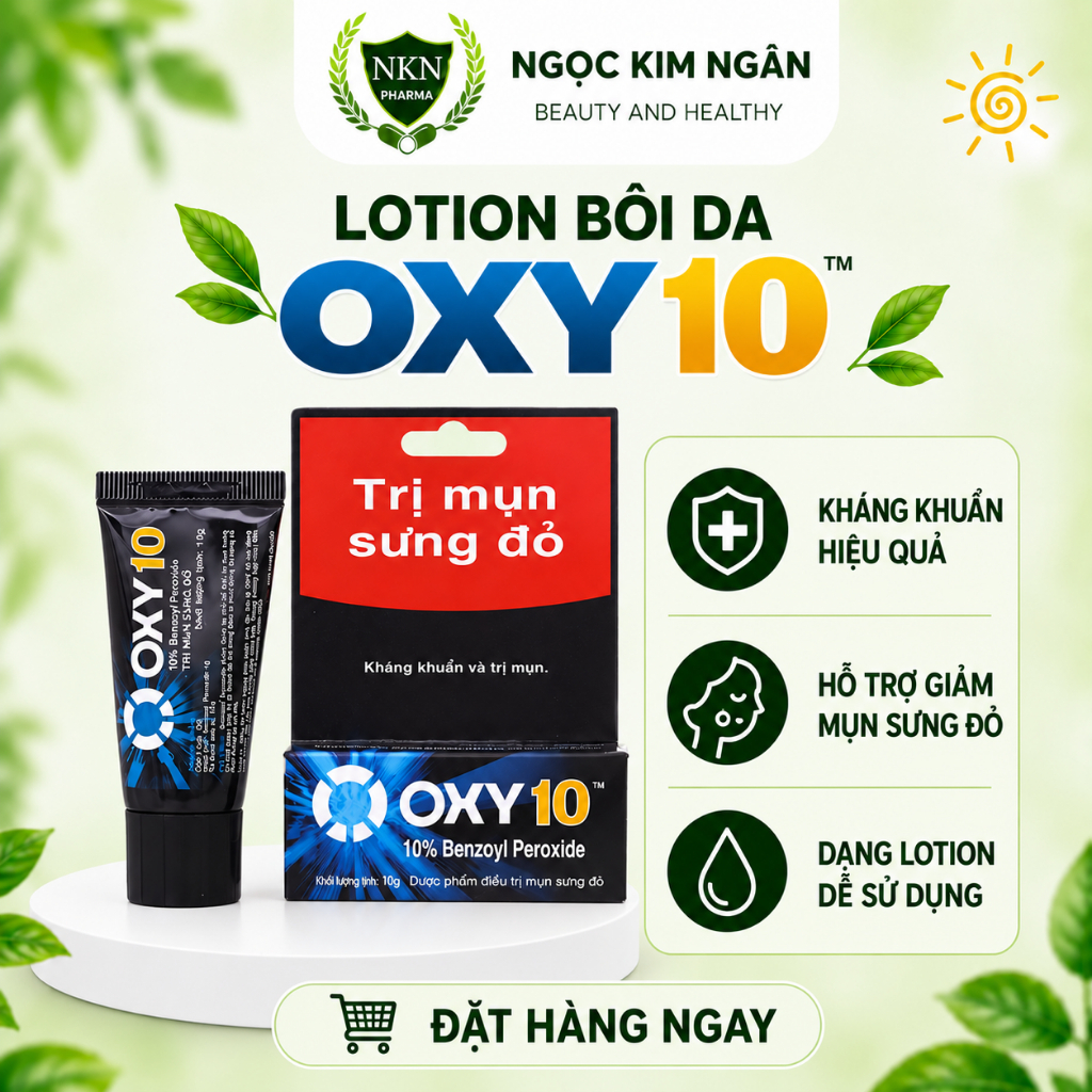 OXY 10 – Lotion Bôi Mụn - Tuýp 10g