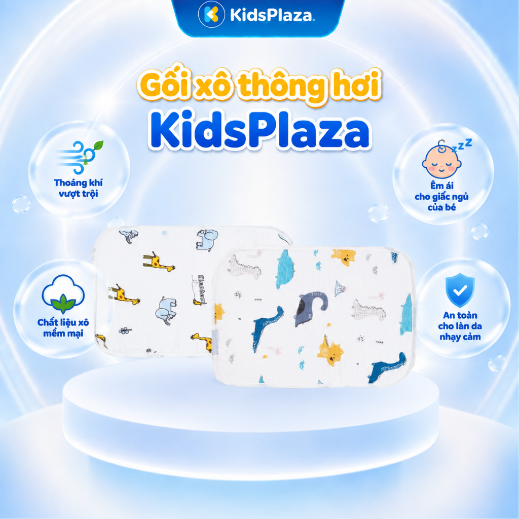 Gối xô thông hơi KidsPlaza AC21 in họa tiết dễ thương cho bé - KidsPlaza