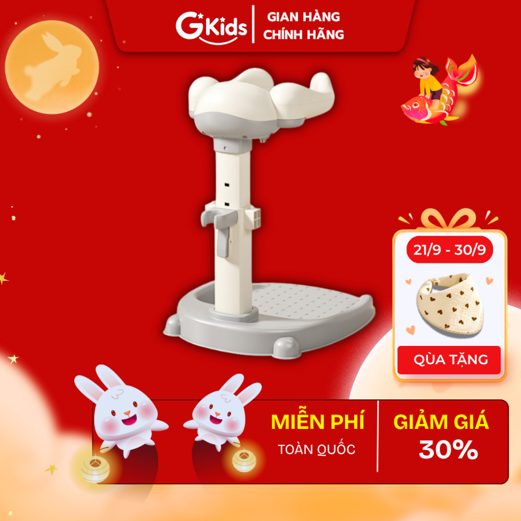 Ghế tắm đứng cho bé GKids, Ghế tắm có ghế ngồi chống trơn trượt, ôm bé an toàn chắc chắn