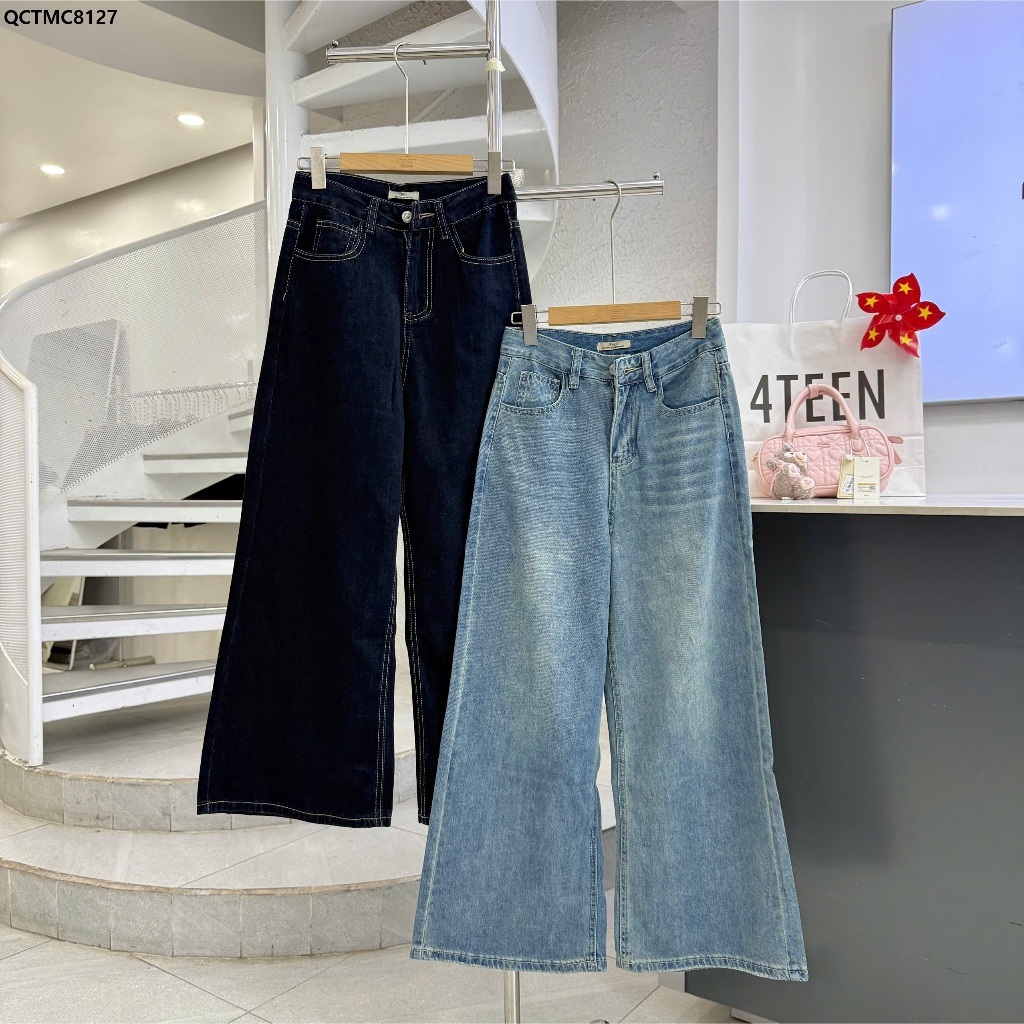 Quần Jeans Suông Trơn Mac Cici 8127