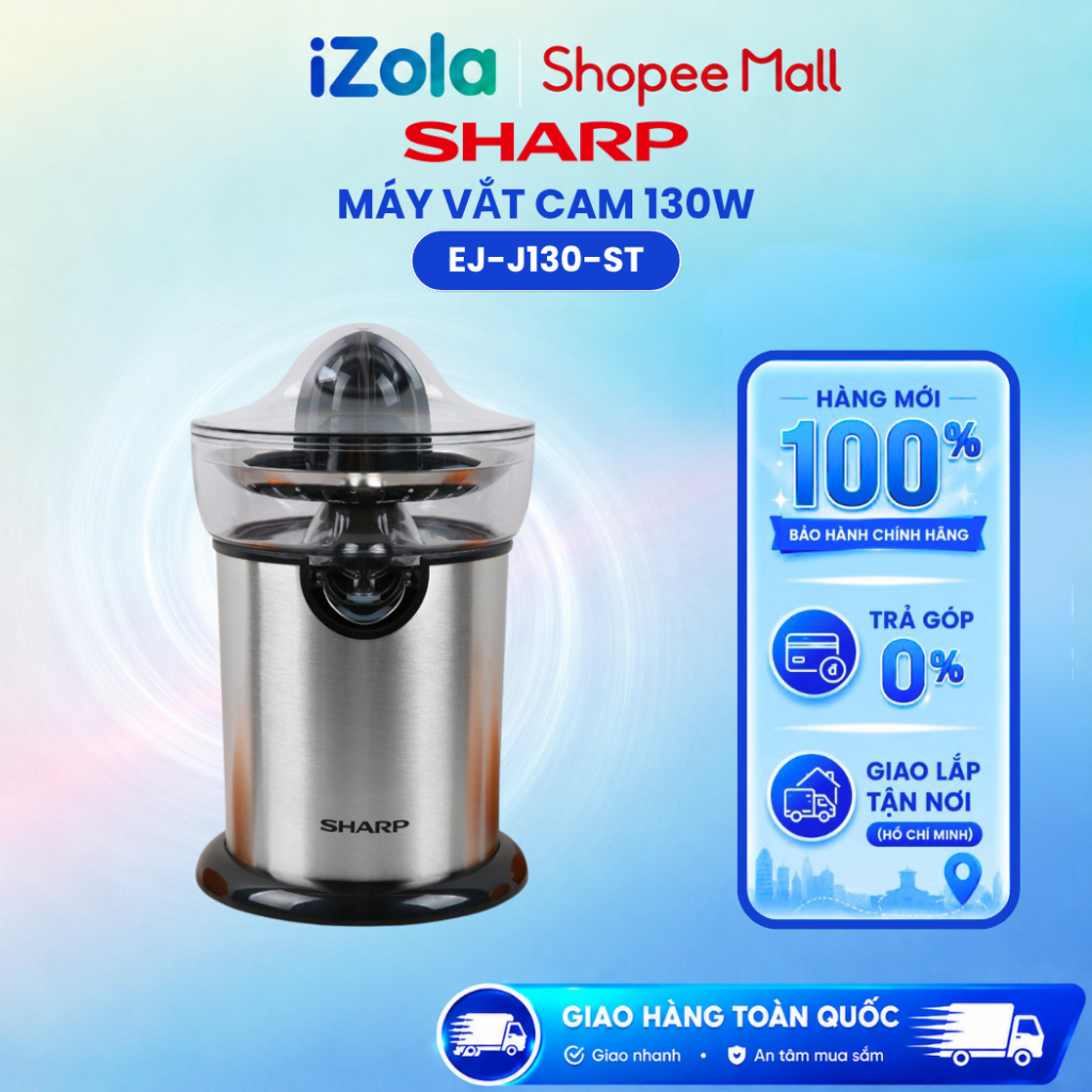 EJ-J130-ST - Máy vắt cam Sharp 130W EJ-J130-ST - Hàng chính hãng