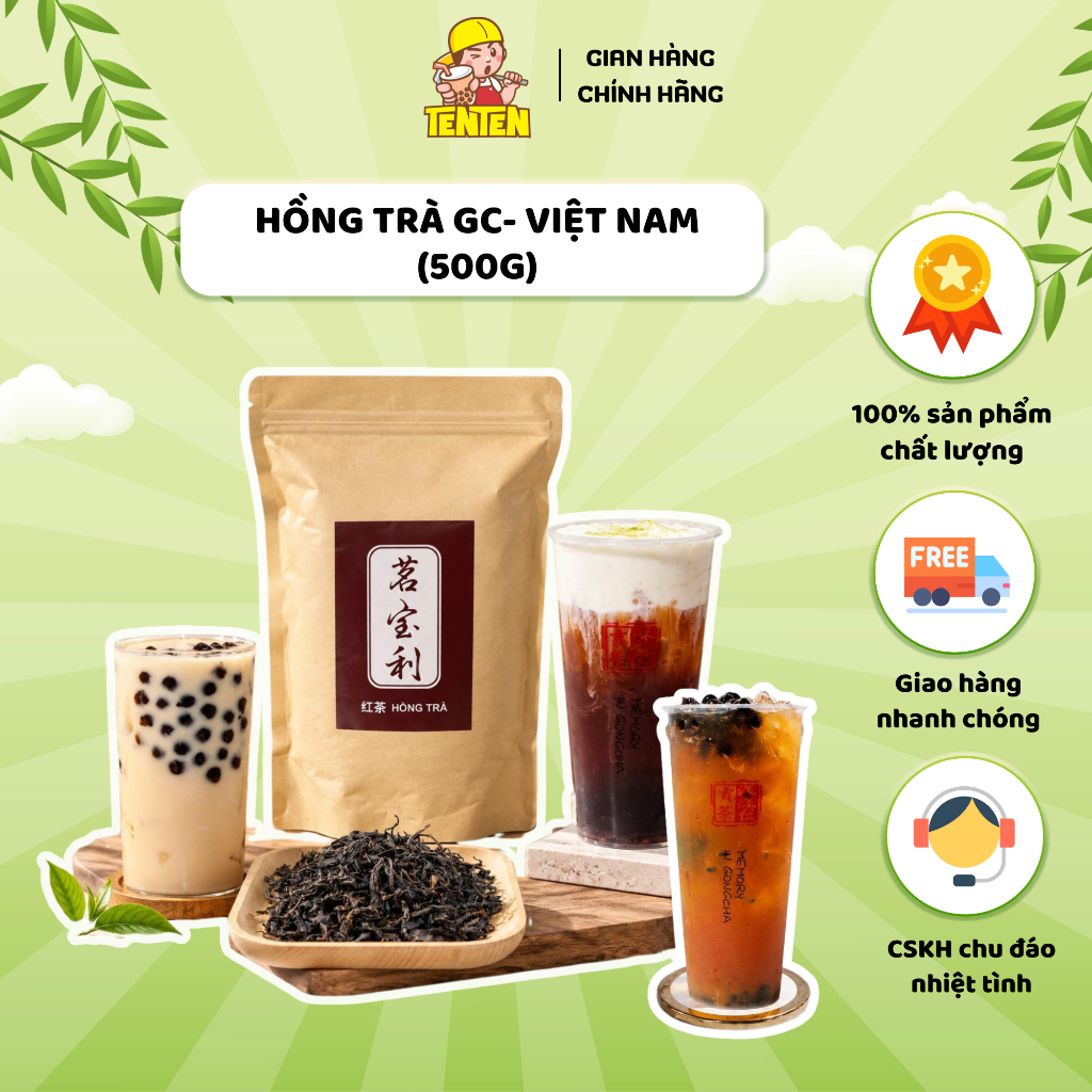 TenTen Food - Hồng Trà GC – Việt Nam (500g) - Trà Đen Đậm Vị Tự Nhiên