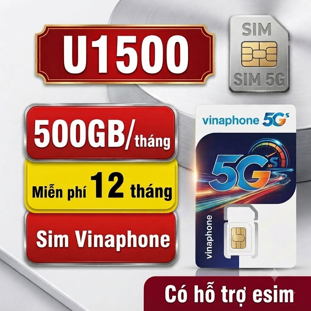 Sim 4G Vinaphone- Mobifone D159v -U1500 -12MDT150 -D500- FClub- MDT50 không giới hạn dung lượng tốc 