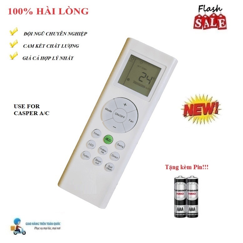 [XẢ KHO GIÁ TỐT]Remote Điều khiển thay thế tương thích cho điều hòa Casper- 2 LOẠI 1&2 chiều Inverter- Hàng MỚI