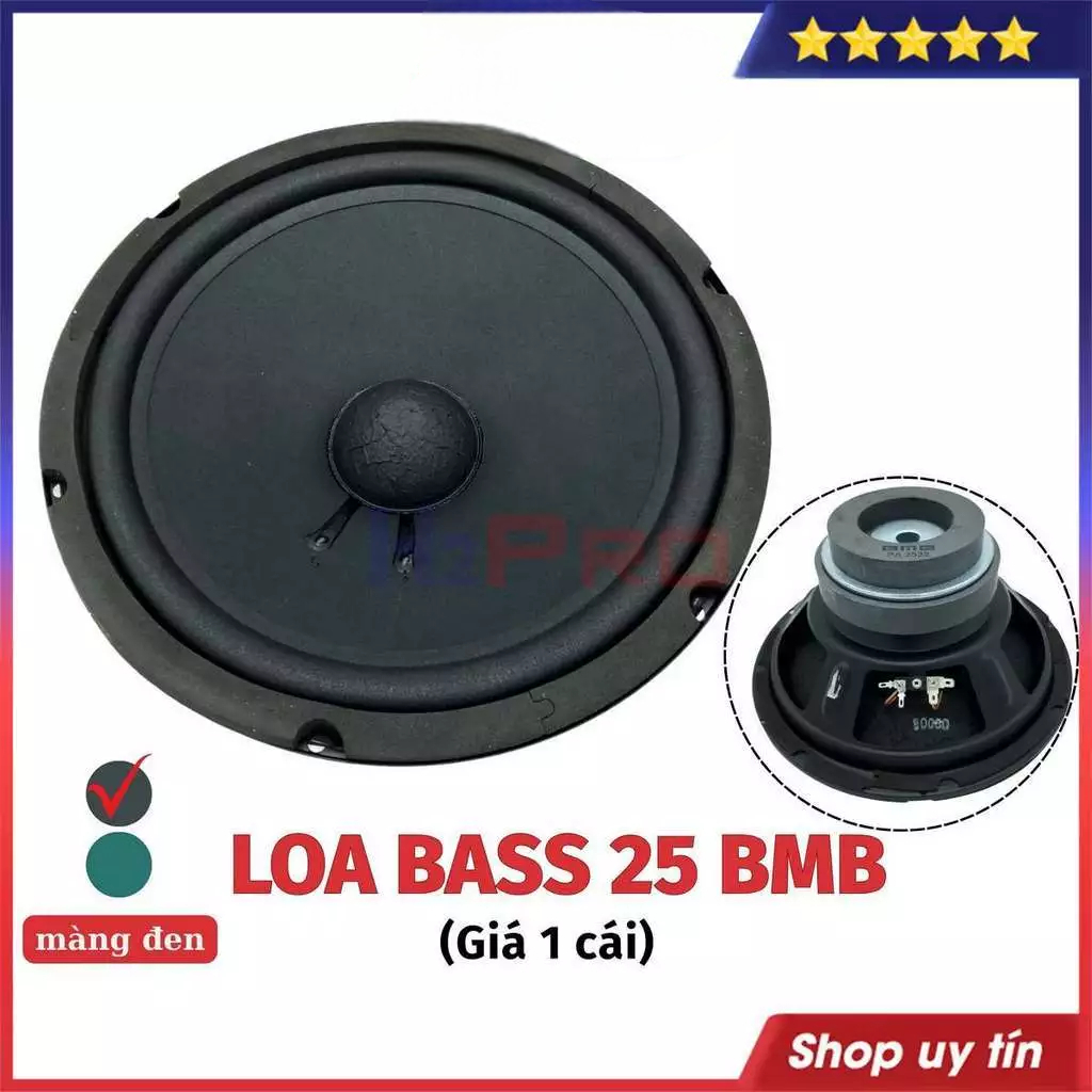 [Top Value] Loa Bass 25 BMB 2522 Japan 300W (Giá 1 Cái), Loa BMB Bass 25 Từ Kép, Coil 39-4 Lớp - H2P