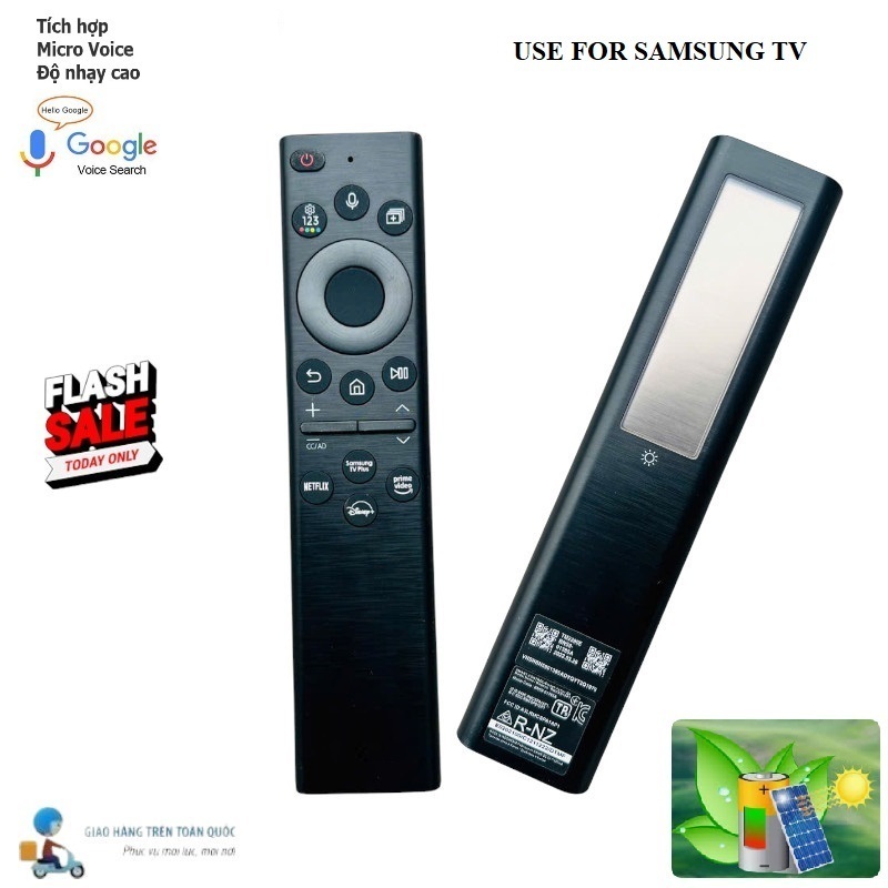 [HÀNG CHẤT LƯỢNG CAO]Điều khiển thay thế tương thích cho DÀI giọng nói VOICE NĂNG LƯỢNG MẶT TRỜI TV Samsung