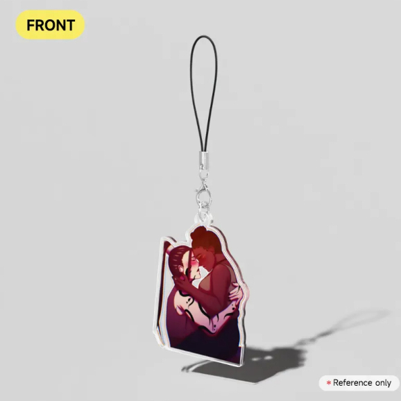 Rae and Ophelia Clear Acrylic Keychain