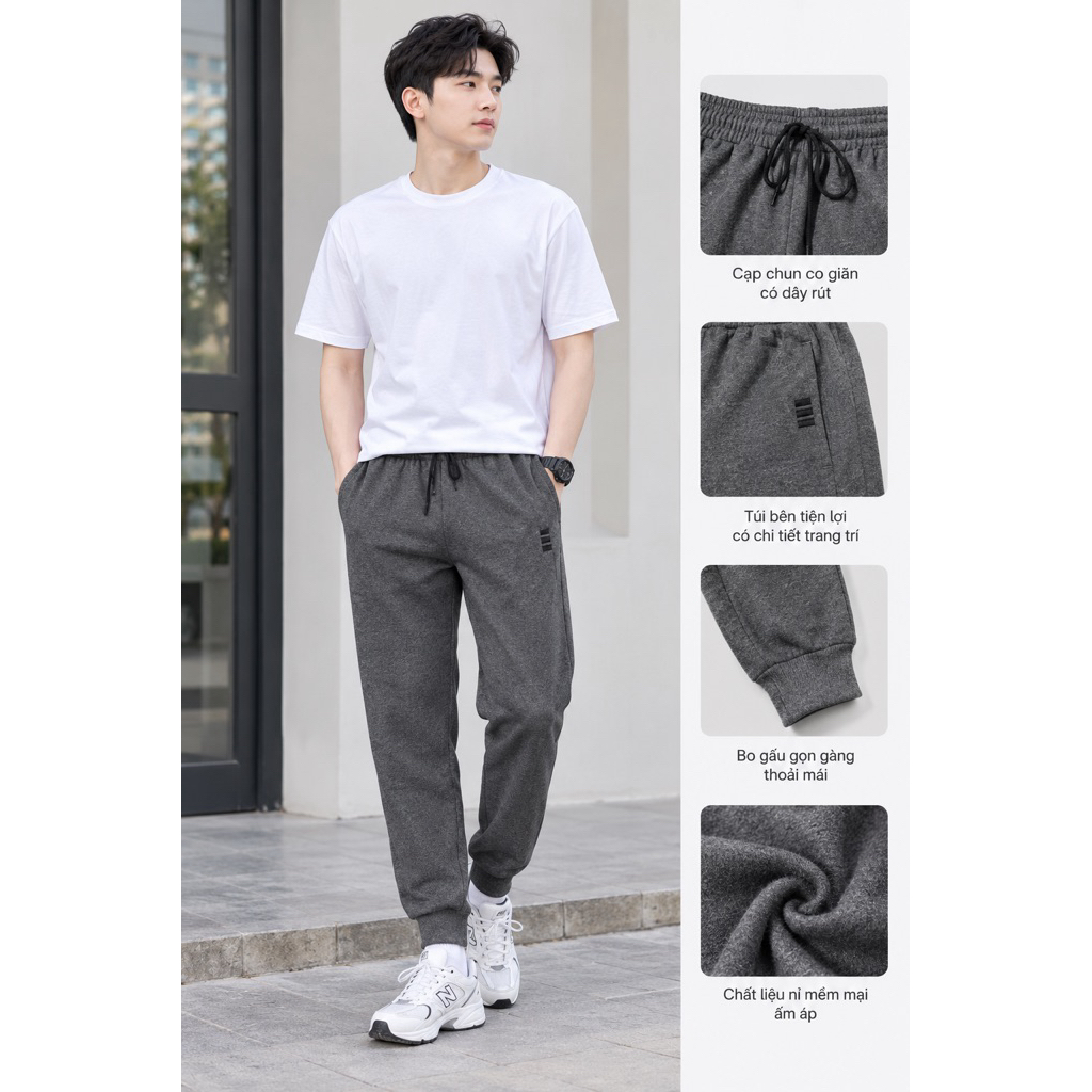 quần nỉ nam💖FREESHIP💖quần nỉ nam mặc nhà HANHQUANNI nhiều màu