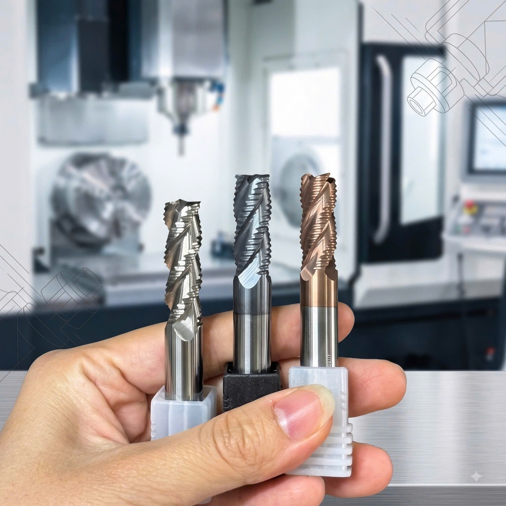 Dao Phay Phá Thô Hợp Kim – 58HRC/68HRC – Dao Phay CNC Gia Công Nhôm, Đồng, Thép, Inox, SKD, S50C, S4