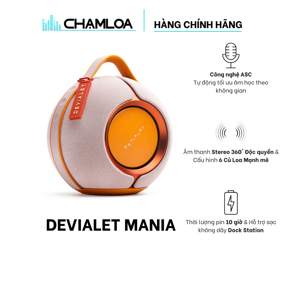 Loa Nghe Nhạc Devialet MANIA - Chính Hãng Tam Sơn - Bảo Hành 24 tháng
