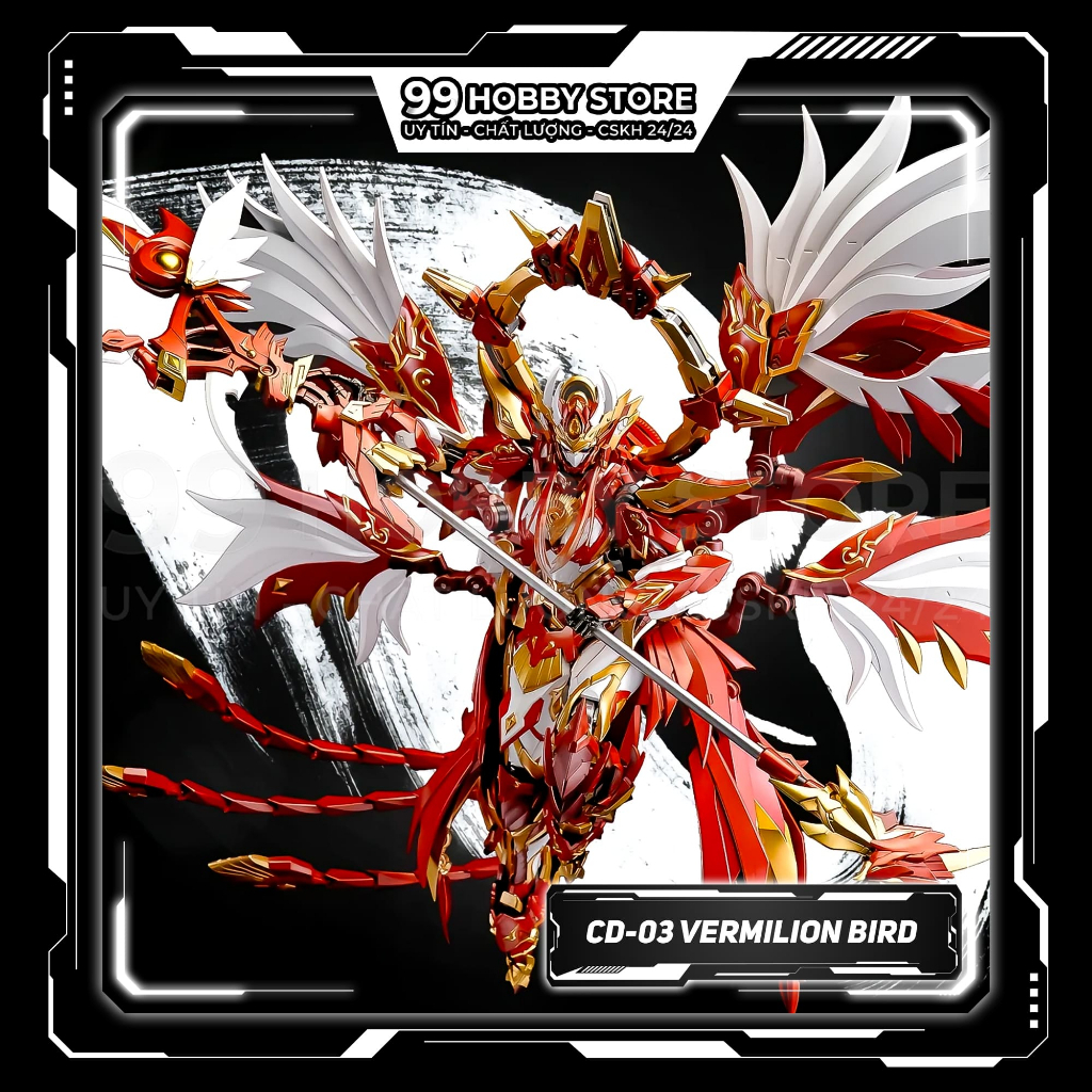 Mô Hình Metal Build 1/72 CD-03 Chu Tước - Vermilion Bird CangDao (Tặng Base, phụ kiện, lắp sẵn)
