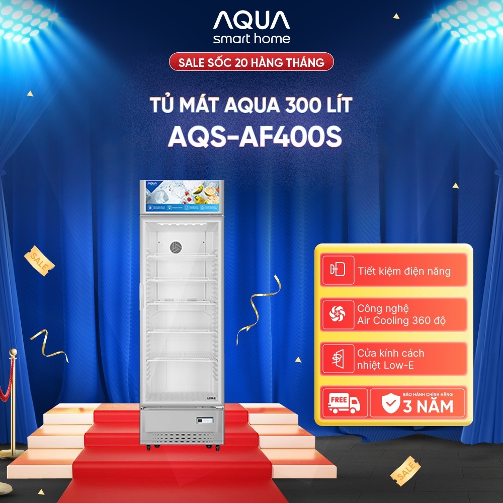 Tủ mát Aqua 300 Lít AQS-AF400S