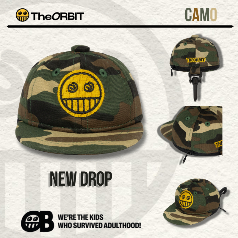Phụ Kiện The ORBIT Mini Cap Keychain Camo - Phụ kiện móc khoá, nón đeo chéo, đựng đồ, ...