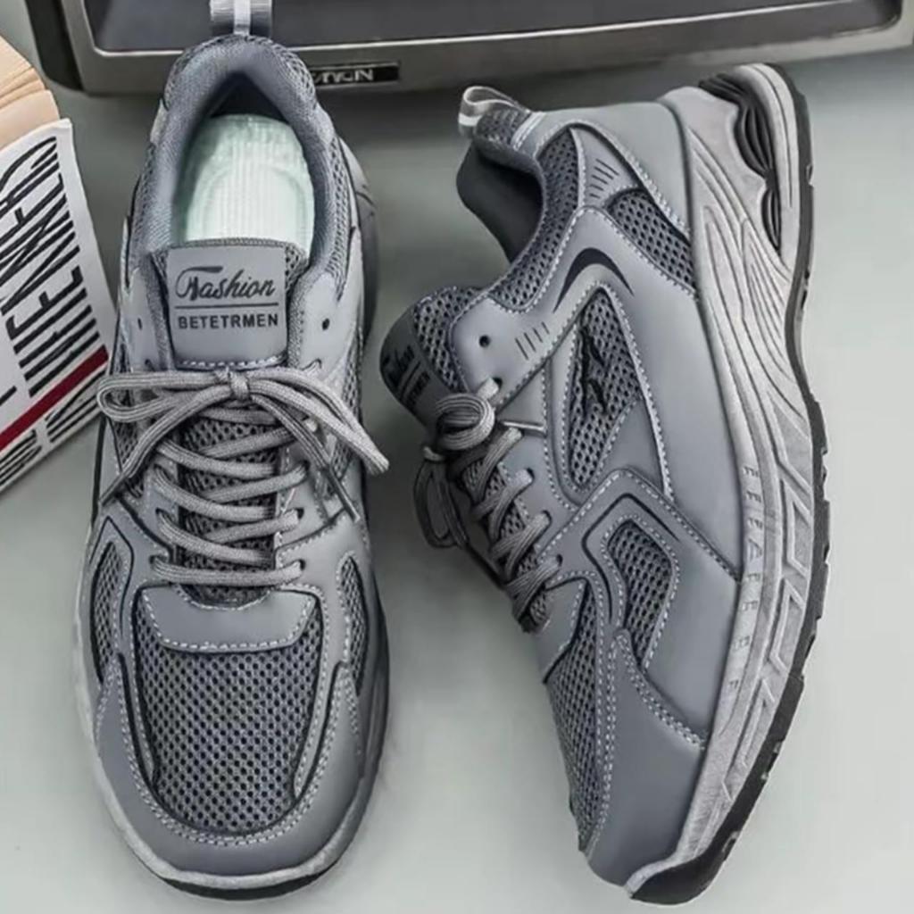 Giày Thể Thao Nam LAKINTA Giày sneaker nam Phối Lưới Thoáng Khí LKT31