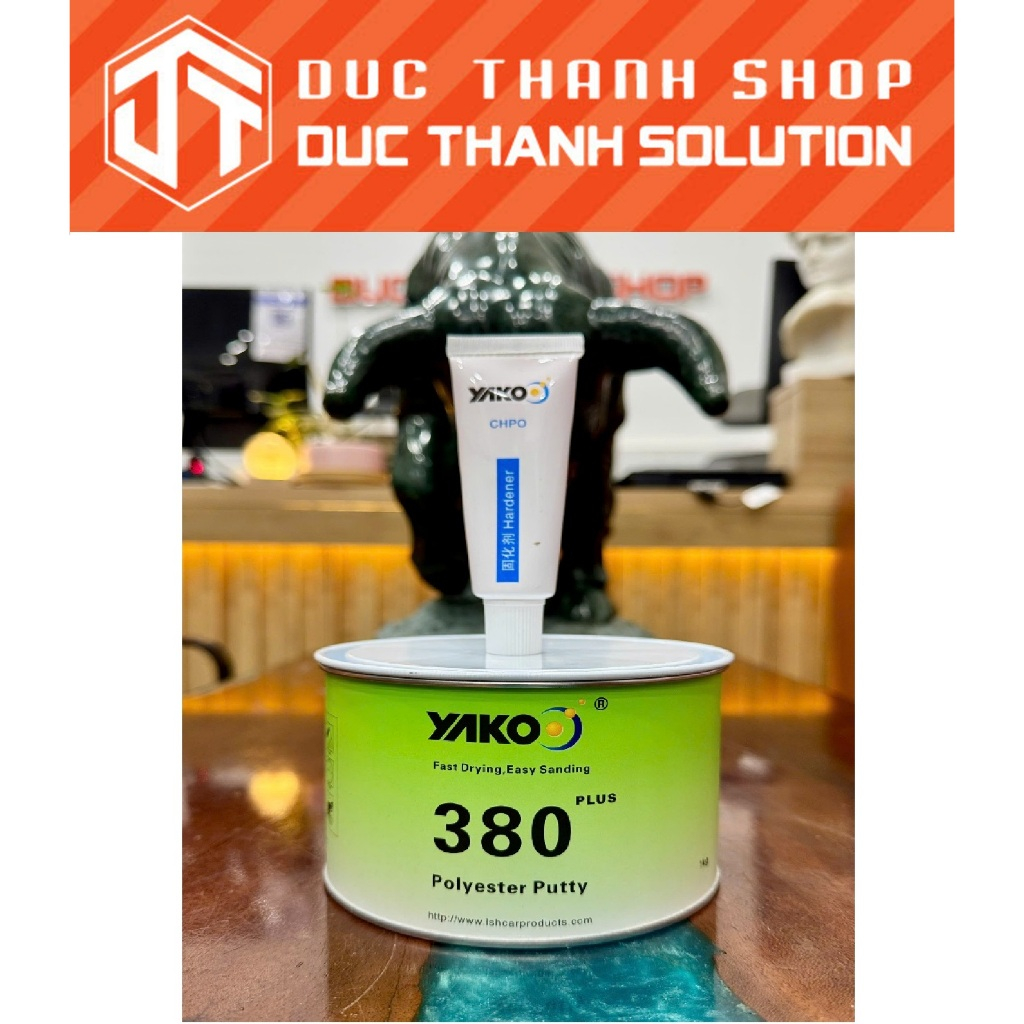 BỘT - BẢ MATIT TRÁM TRÉT KIM LOẠI - NHỰA ĐA DỤNG POLYESTER PUTTY YAKO 380 PLUS 1KG