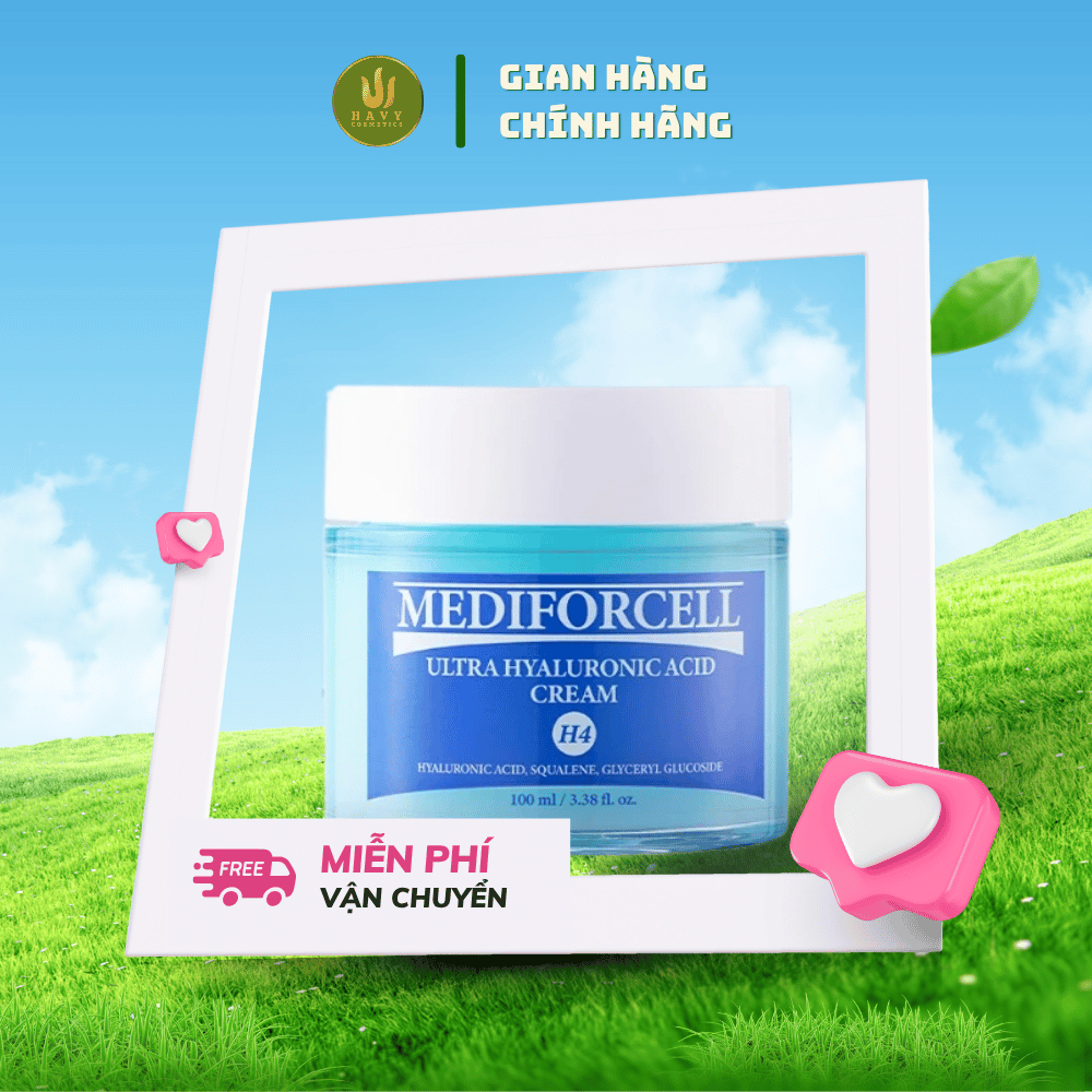 Kem Dưỡng Ẩm Sâu & Phục Hồi Da Mediforcell Ultra Hyaluronic Acid Cream 100ml
