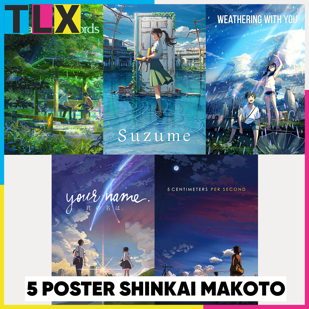 5 POSTER SHINKAI MAKOTO DÁN TƯỜNG A5 TRANG TRÍ