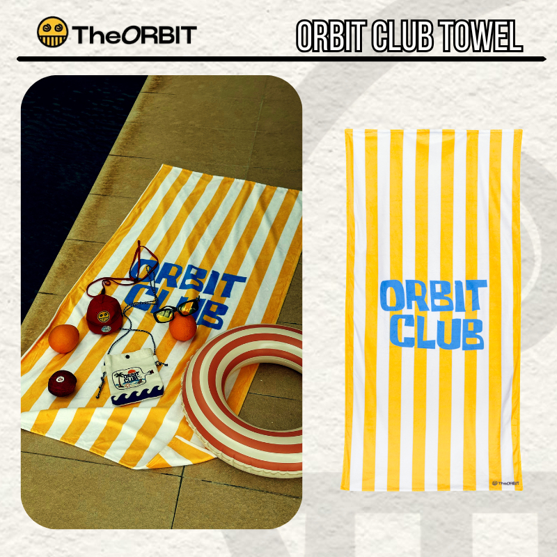 Khăn Tắm Sọc Vàng ORBIT CLUB – Local Brand Chính Hãng