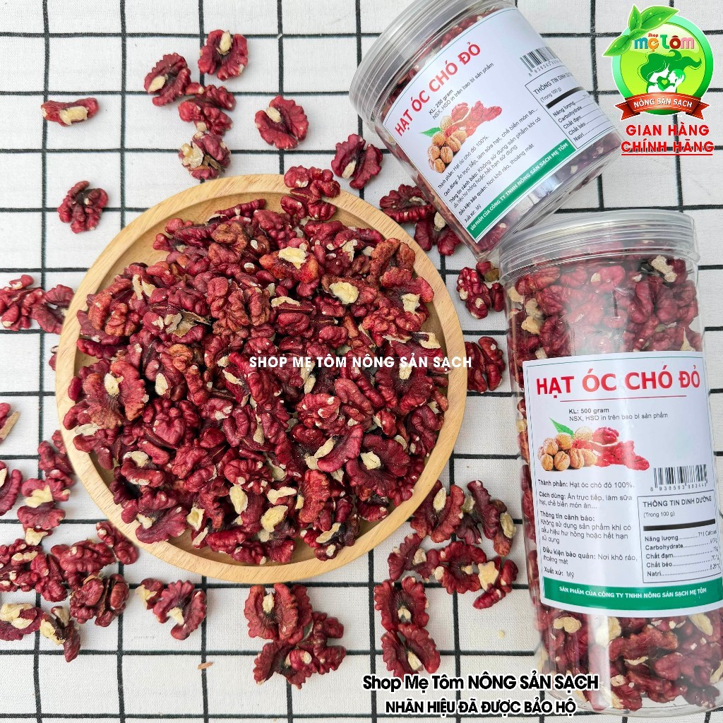 NHÂN ÓC CHÓ ĐỎ SHOP MẸ TÔM (CÓ XUẤT HÓA ĐƠN CÔNG TY)