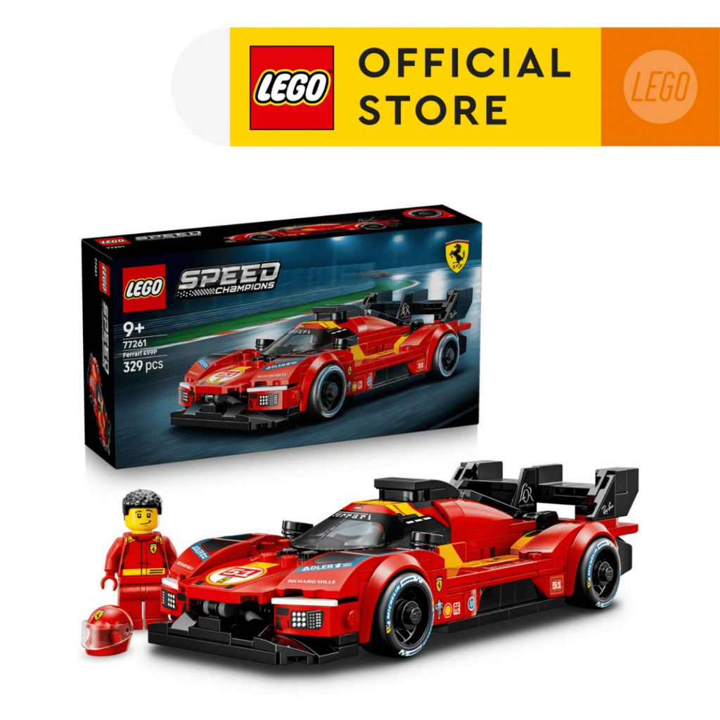LEGO SPEED CHAMPIONS 77261 Đồ Chơi Lắp Ráp Siêu Xe Ferrari 499P (329 chi tiết)