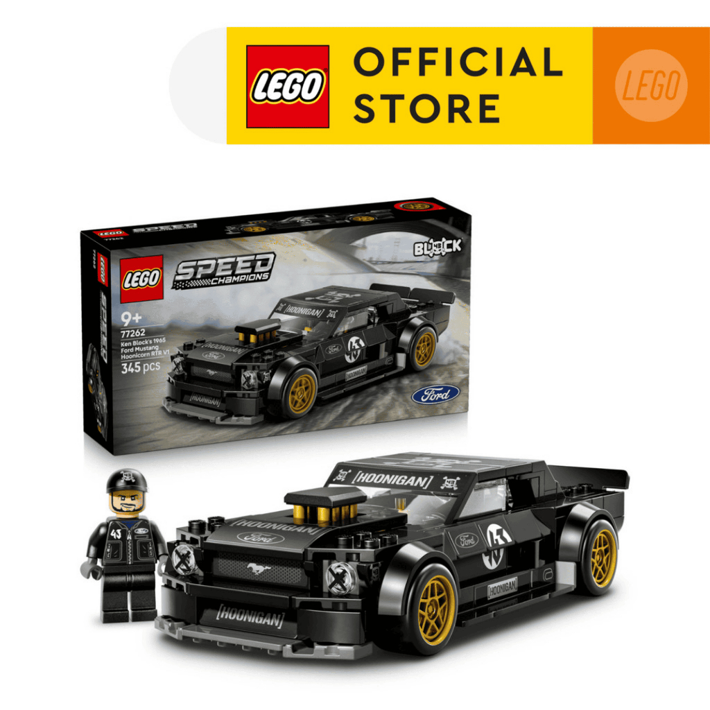 LEGO SPEED CHAMPIONS 77262 Đồ Chơi Lắp Ráp Xe Ford Mustang Hoonicorn V 1965 Ken Block (345 chi tiết)