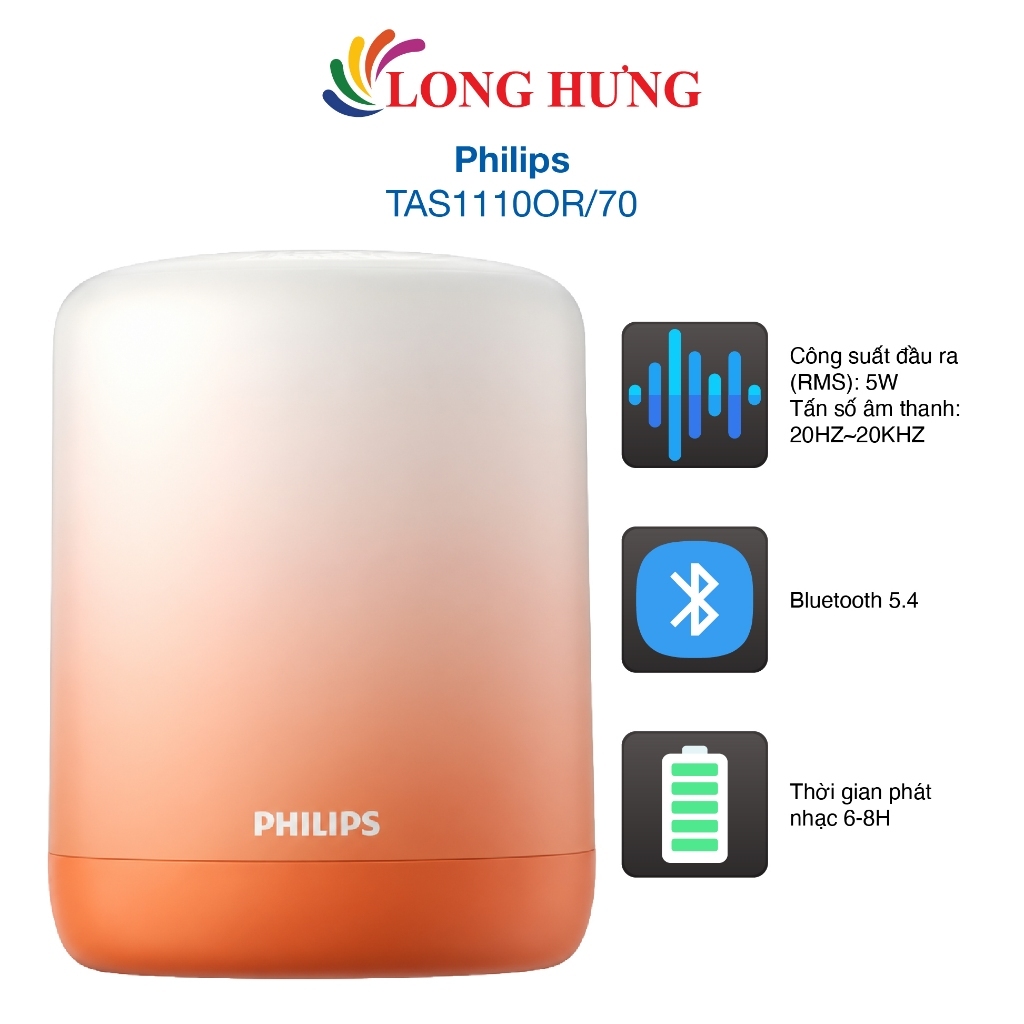 Loa Bluetooth Philips TAS1110OR/70 - Hàng chính hãng