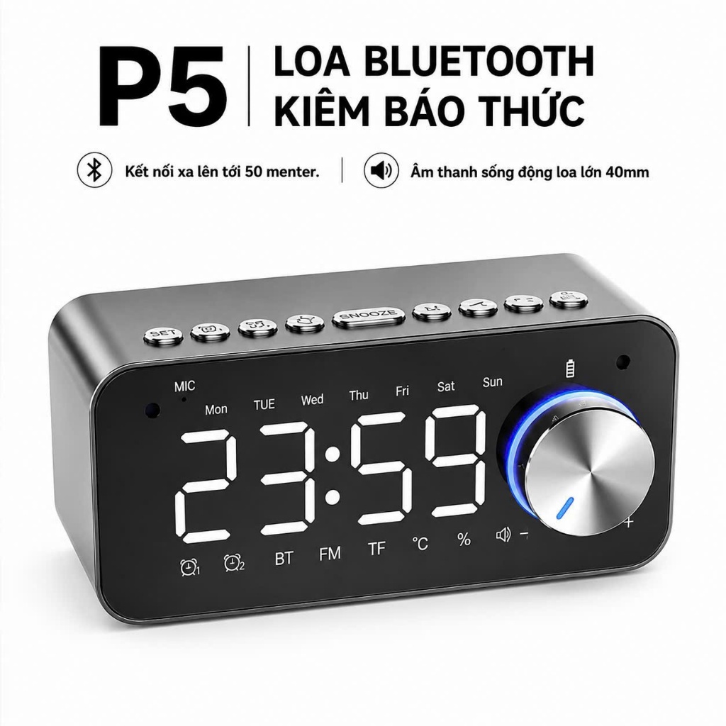 Loa Bluetooth soundtech chính hãng - Bass Mạnh, Pin Trâu, Âm Thanh 360°
