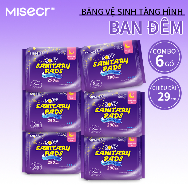 MUA 4 TẶNG 2 băng vệ sinh ban bêm 290mm (8 miếng/gói), tích hợp chip bạc hà…