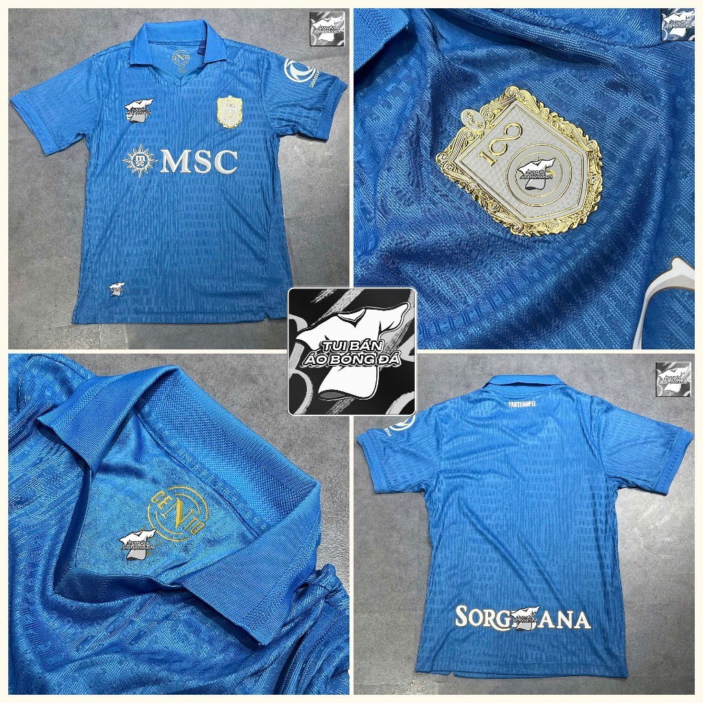 Áo Napoli Xanh 2026/27 Sân Nhà | Áo Bóng Đá Bản Chuẩn Player Cao Cấp