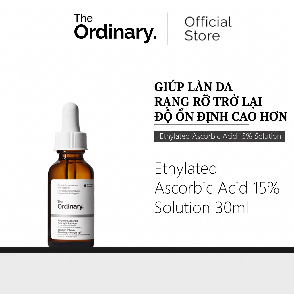 The Ordinary Ethyl Ascorbic Acid 15% Solution Tinh Chất Vitamin C Dẫn Xuất Bền Vững Làm Trắng Mờ Thâ