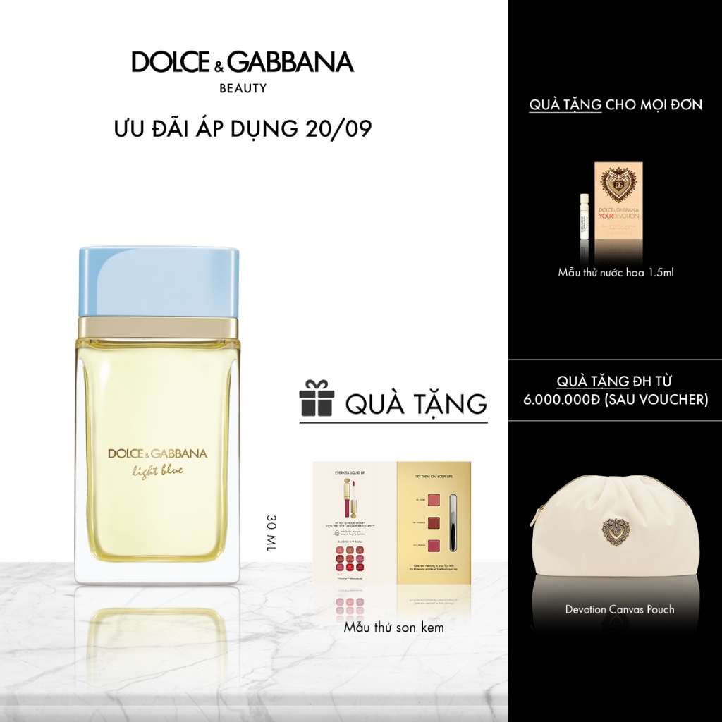 Nước hoa nữ Dolce&Gabbana Light Blue EDP 30ml
