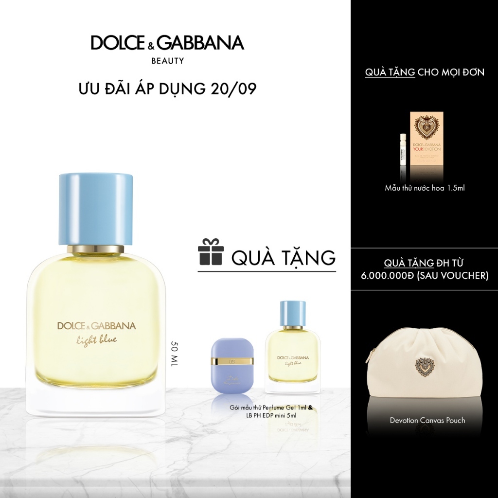 Nước hoa nam Dolce&Gabbana Light Blue Pour Homme EDP 50ml