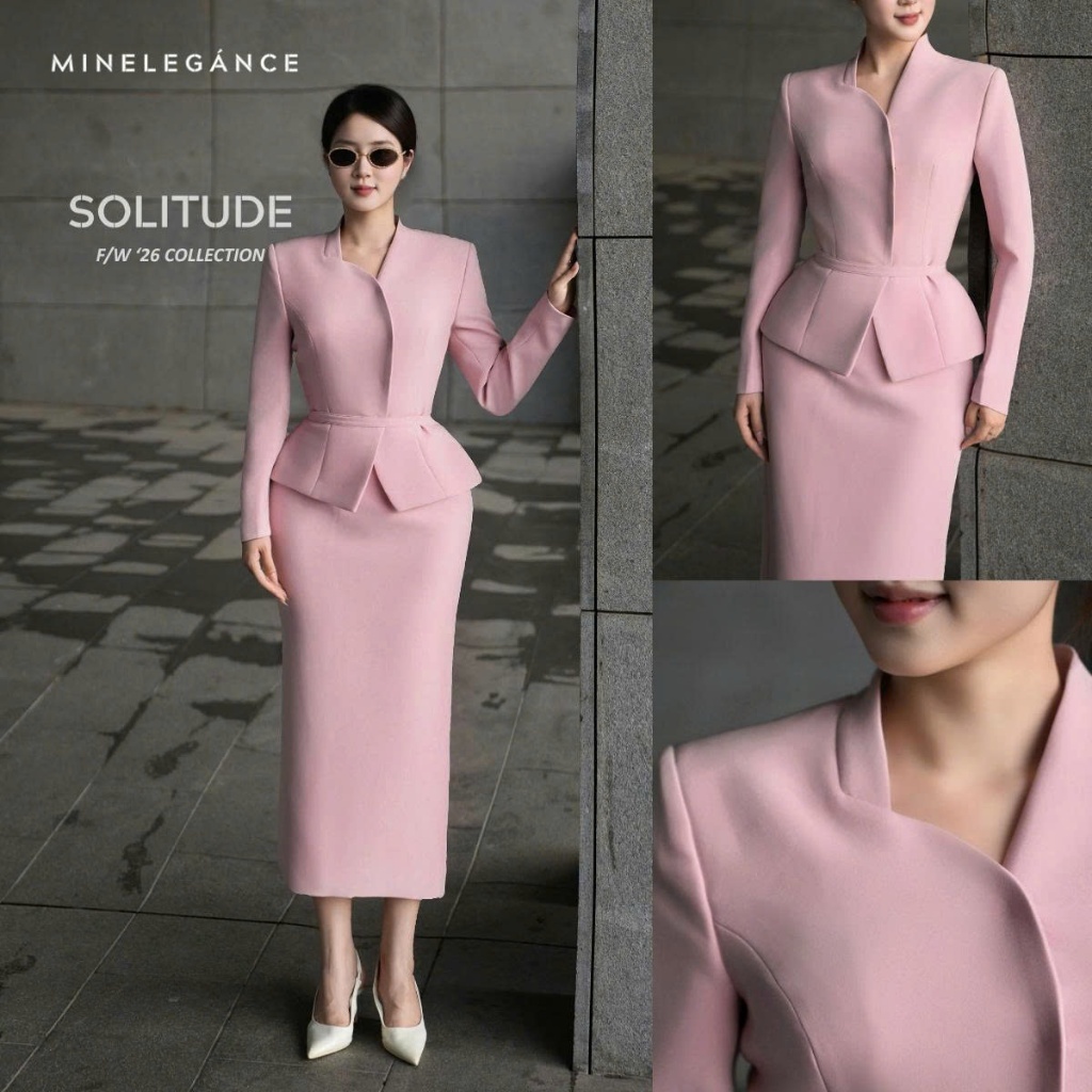 MINELEGÁNCE | SET ÁO & CHÂN VÁY BÚT CHÌ THANH LỊCH, SANG TRỌNG - MIN246