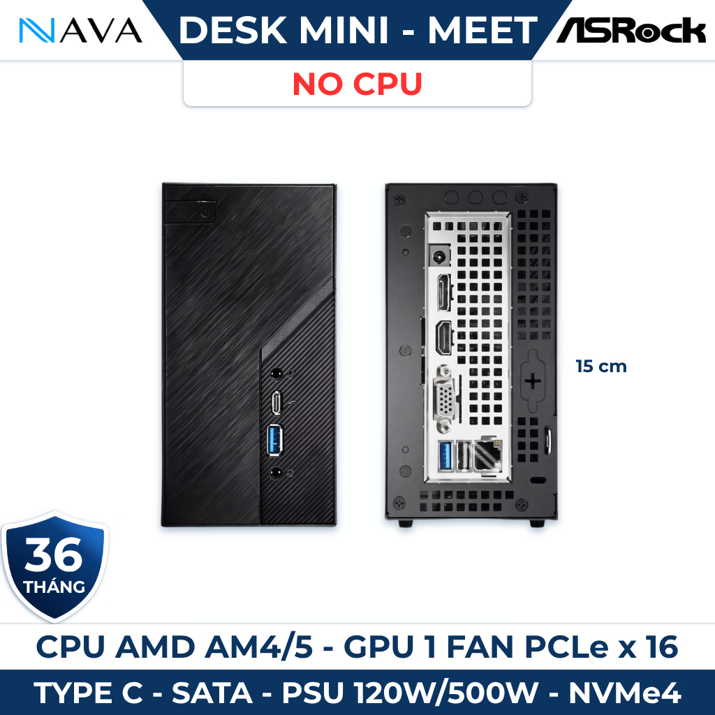 ASRock DeskMini X600 & DeskMeet X600 hỗ trợ Ryzen  DDR5 NVMe WiFi nhỏ gọn, mạnh mẽ