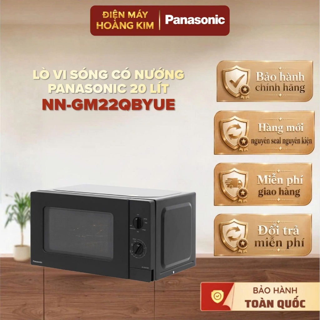 Lò vi sóng có nướng Panasonic NN-GM22QBYUE 20 lít