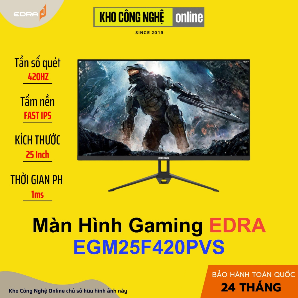 Màn hình Gaming EDRA EGM25F420PVS 25 inch FullHD 420hz (Hàng Chính Hãng)
