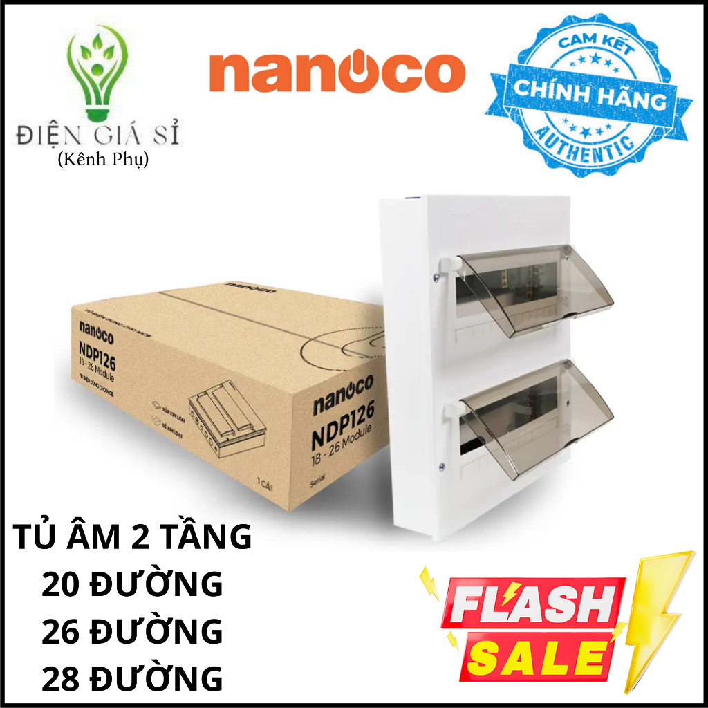 Tủ Điện Âm 20, 26, 28 Đường(NDP120) Chính Hãng Nanoco