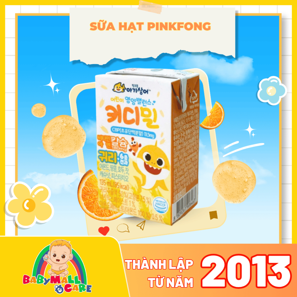 Sữa Hạt Pinkfong Không Đậu Nành – Sữa Dinh Dưỡng Cho Bé Hàn Quốc | Babymall & Care