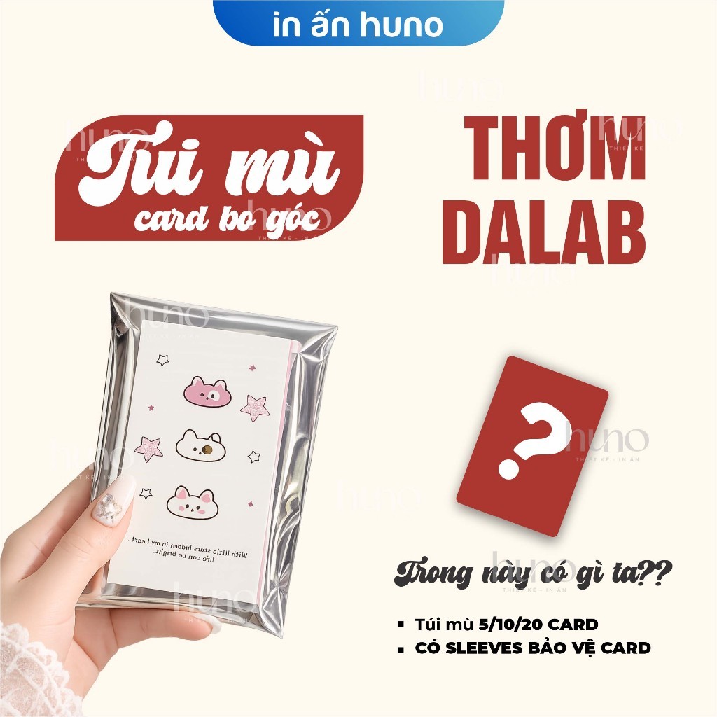 Túi mù Card Bo Góc Anh Trai Thơm Dalab - Photocard Thơm Dalab