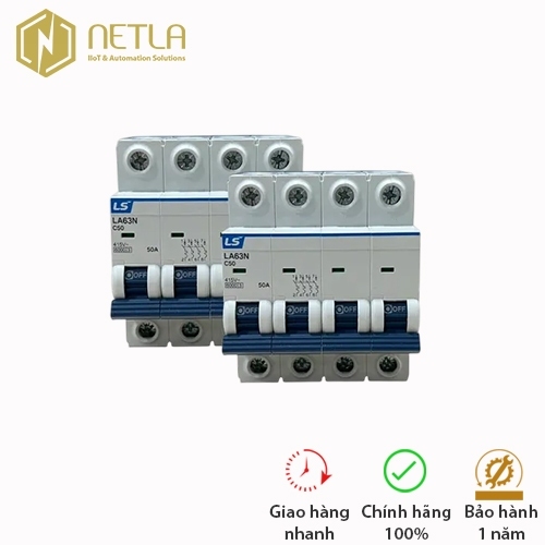 cầu dao tự động MCB Aptomat LS LA63N ( BKJ63N ) 4 pha 6A-10A-16A-20A-25A-32A-40A-50A-63A