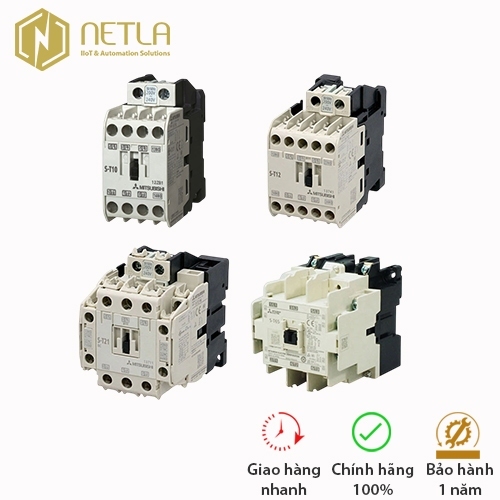 MITSUBISHI-Contactor Khởi động từ S-T10 AC200V S-T12 AC200V S-T20 AC200V S-T21 AC200V  S-T25 AC200V