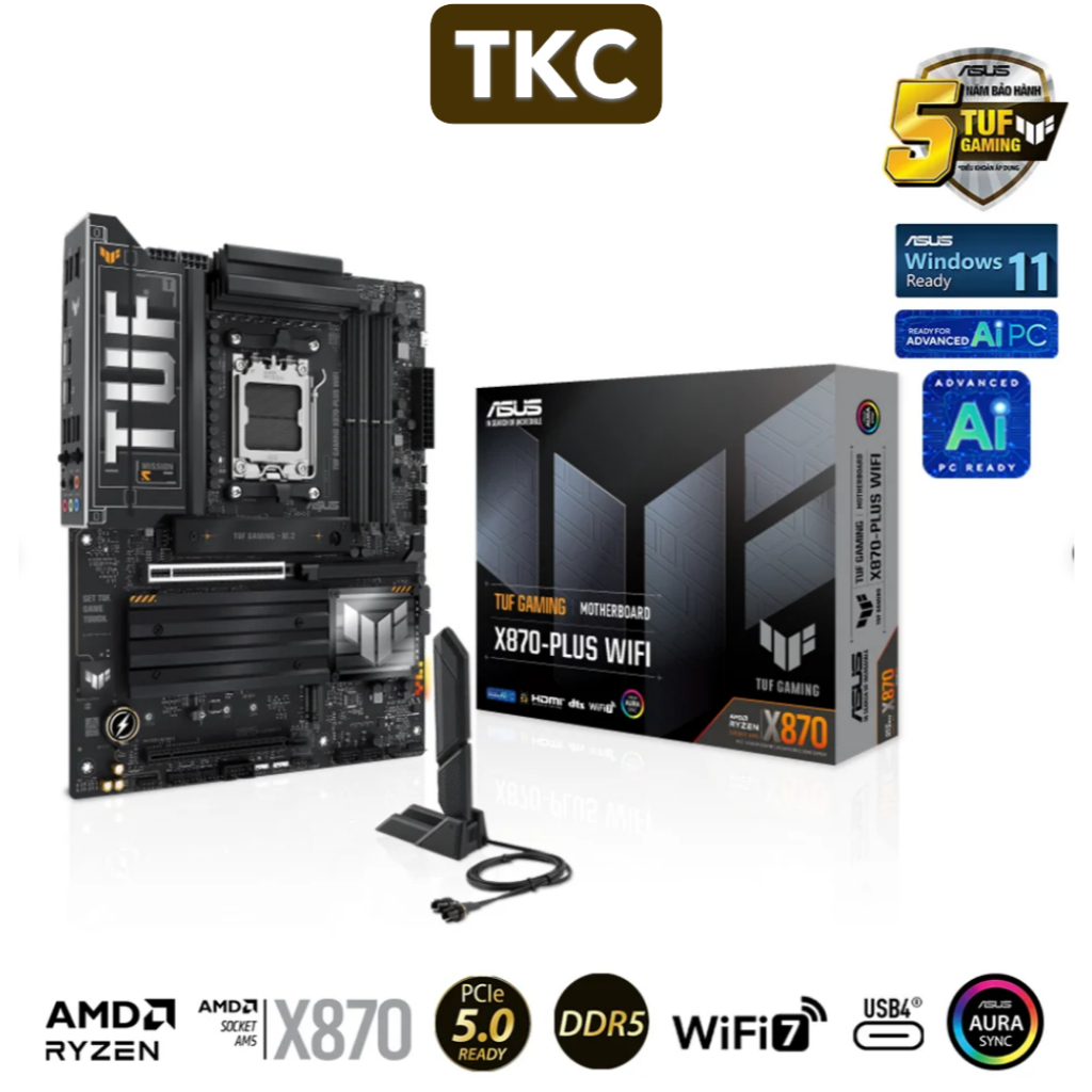 Mainboard ASUS TUF X870 PLUS WIFI DDR5 - New Hãng