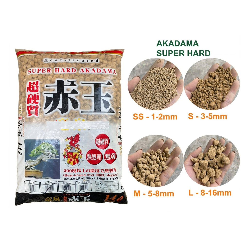 1kg Đá akadama trồng bonsai, sen đá, xương rông