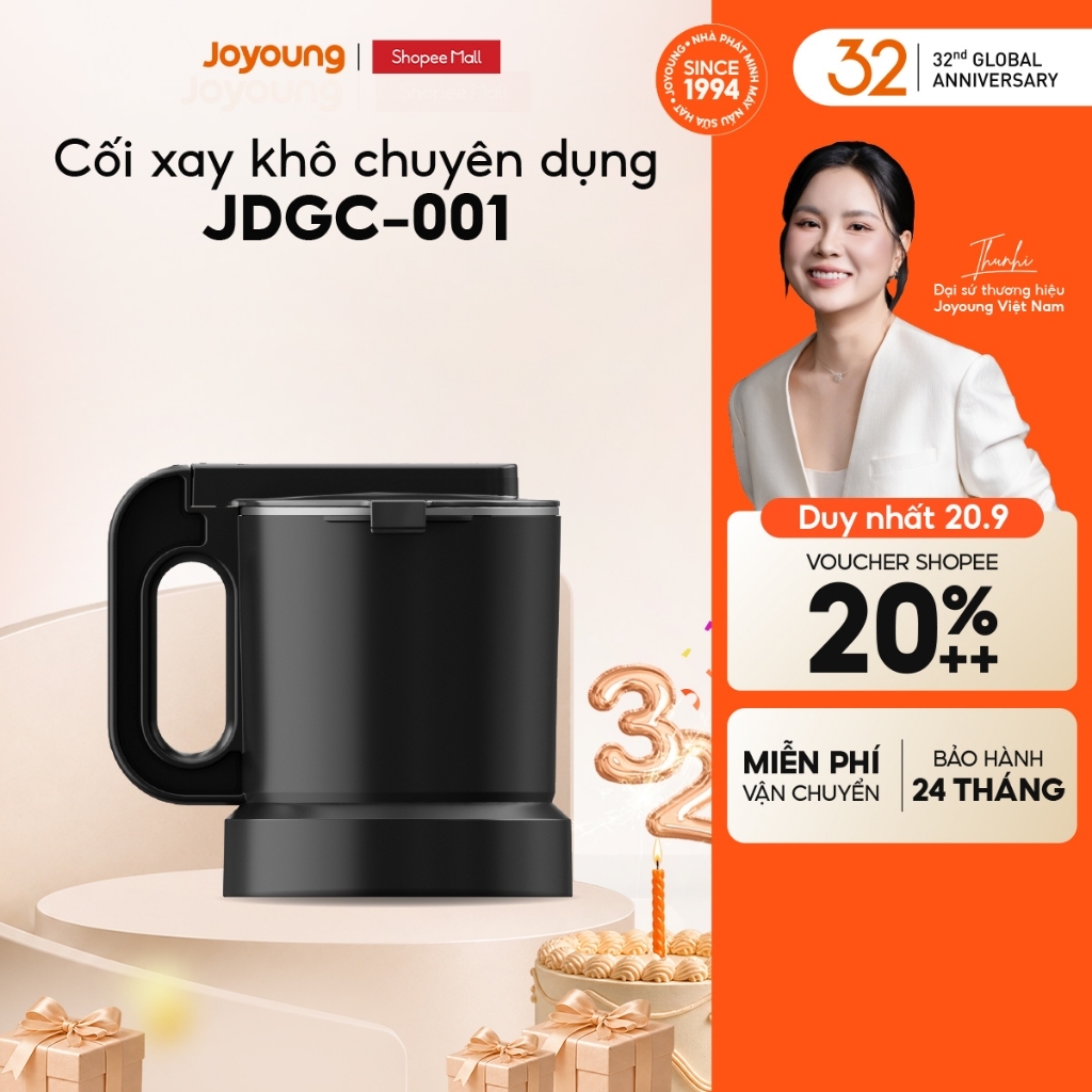 Cối xay khô JDGC-001 dùng kèm máy sữa hạt Joyoung JHSB-161/ JHSB-602/ JHSB-602 PRO - Phụ kiện chính 
